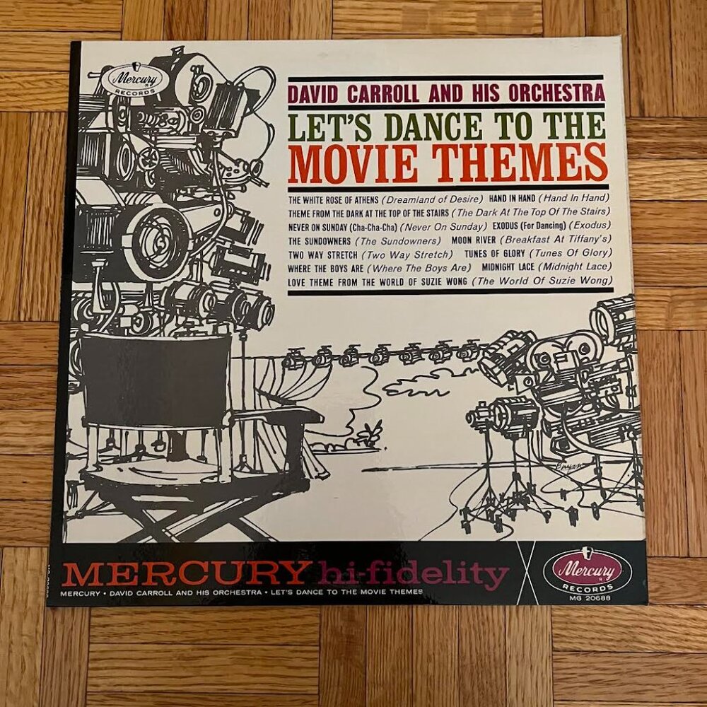 David Carroll Orchestra Movie Themes 78 Record